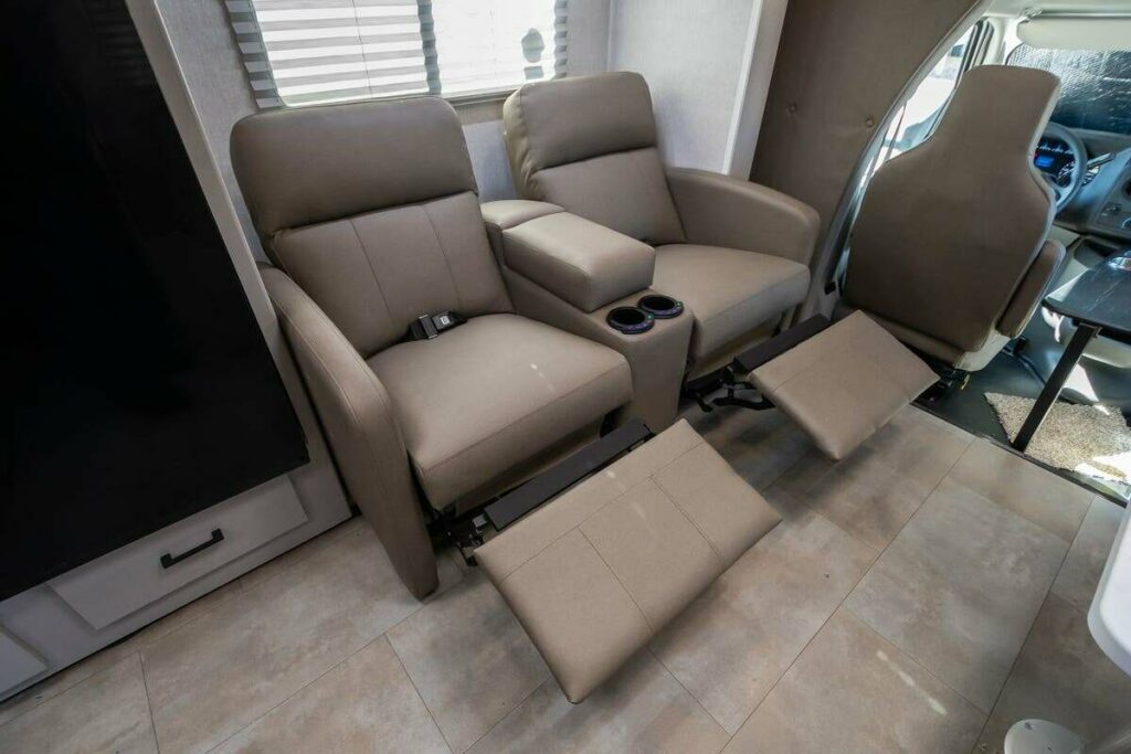 Internal photo photo of dual recliners, heated, and massage seats