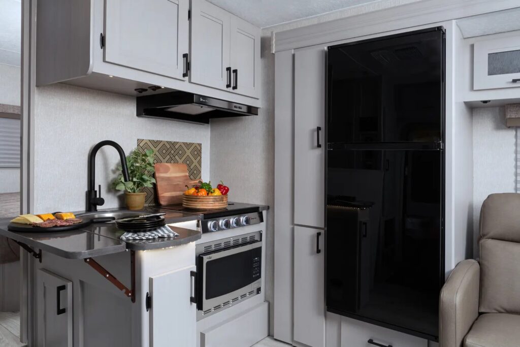 Fully stocked kitchen